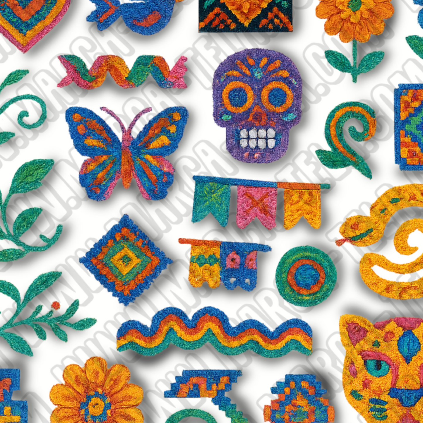 🇲🇽 Paquete PNG – Mexa Bordado (20 ilustraciones comerciales)