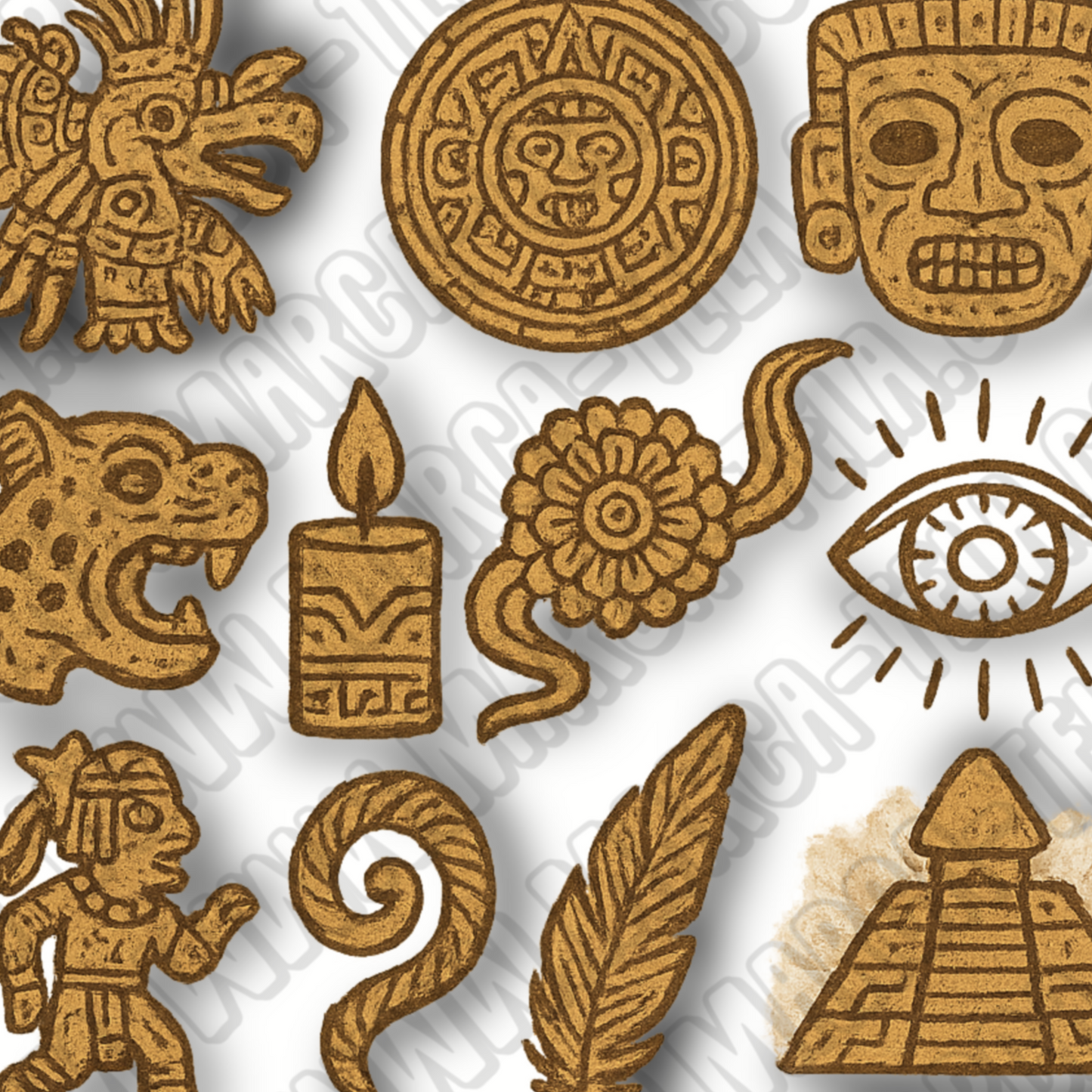 🇲🇽 Paquete PNG – Místico y Mexa (20 ilustraciones comerciales)