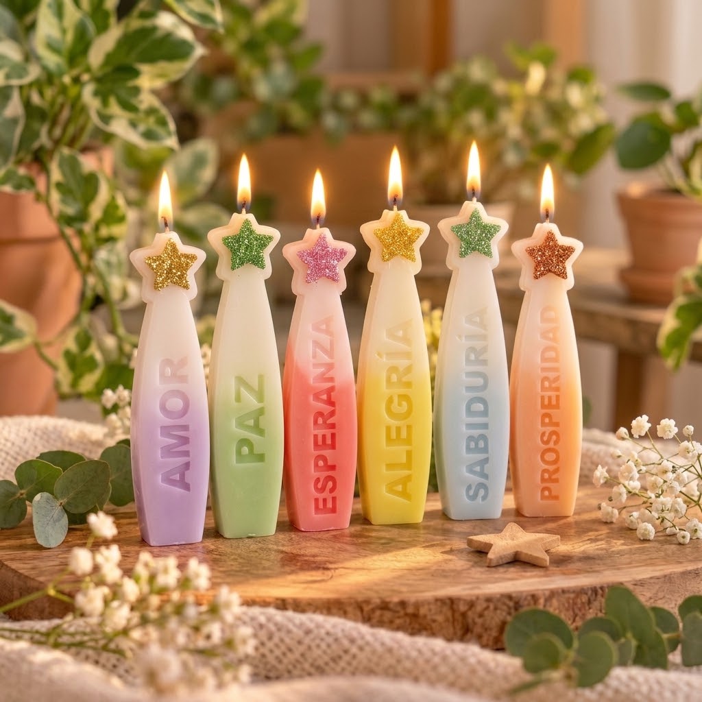MOLDES PARA VELAS “12 DESEOS” | COLECCIÓN DE INTENCIONES