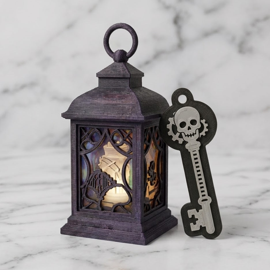 Farol Encantado de Halloween + Llave Misteriosa🕯️
