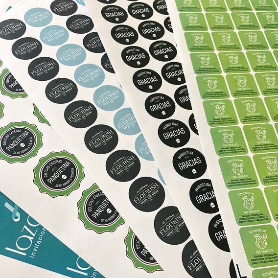 Stickers Adhesivos Personalizados – Hojas Tamaño Tabloide
