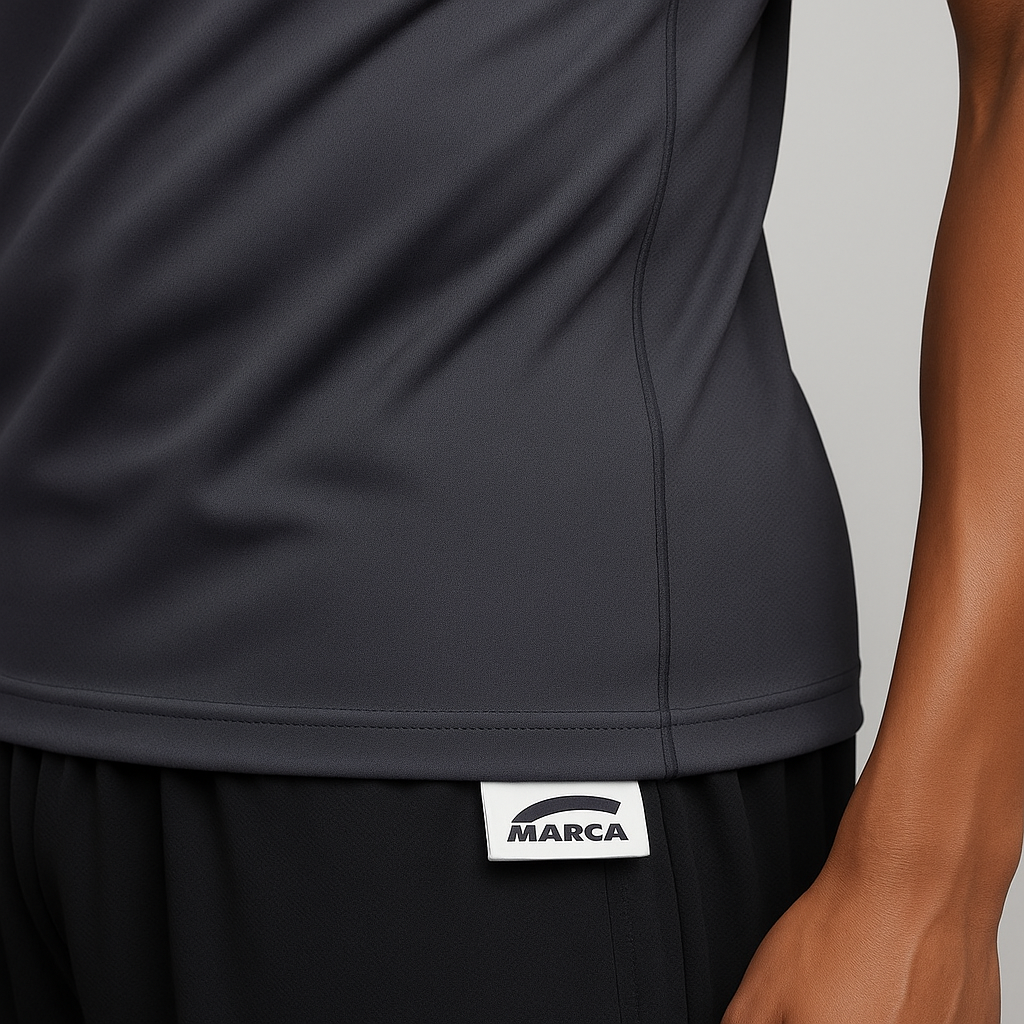 1,000 Etiquetas de Nylon para Ropa – Base Blanca, Impresión Negra