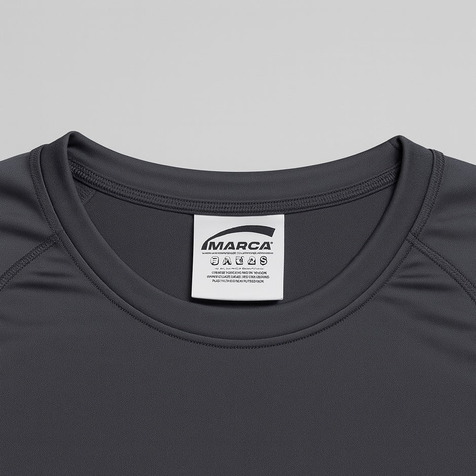 1,000 Etiquetas de Nylon para Ropa – Base Blanca, Impresión Negra