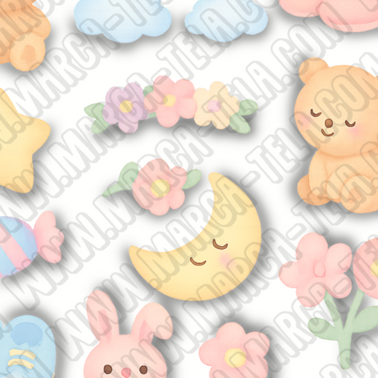 🐻 Paquete PNG – Pequeño Emprende (20 ilustraciones comerciales)