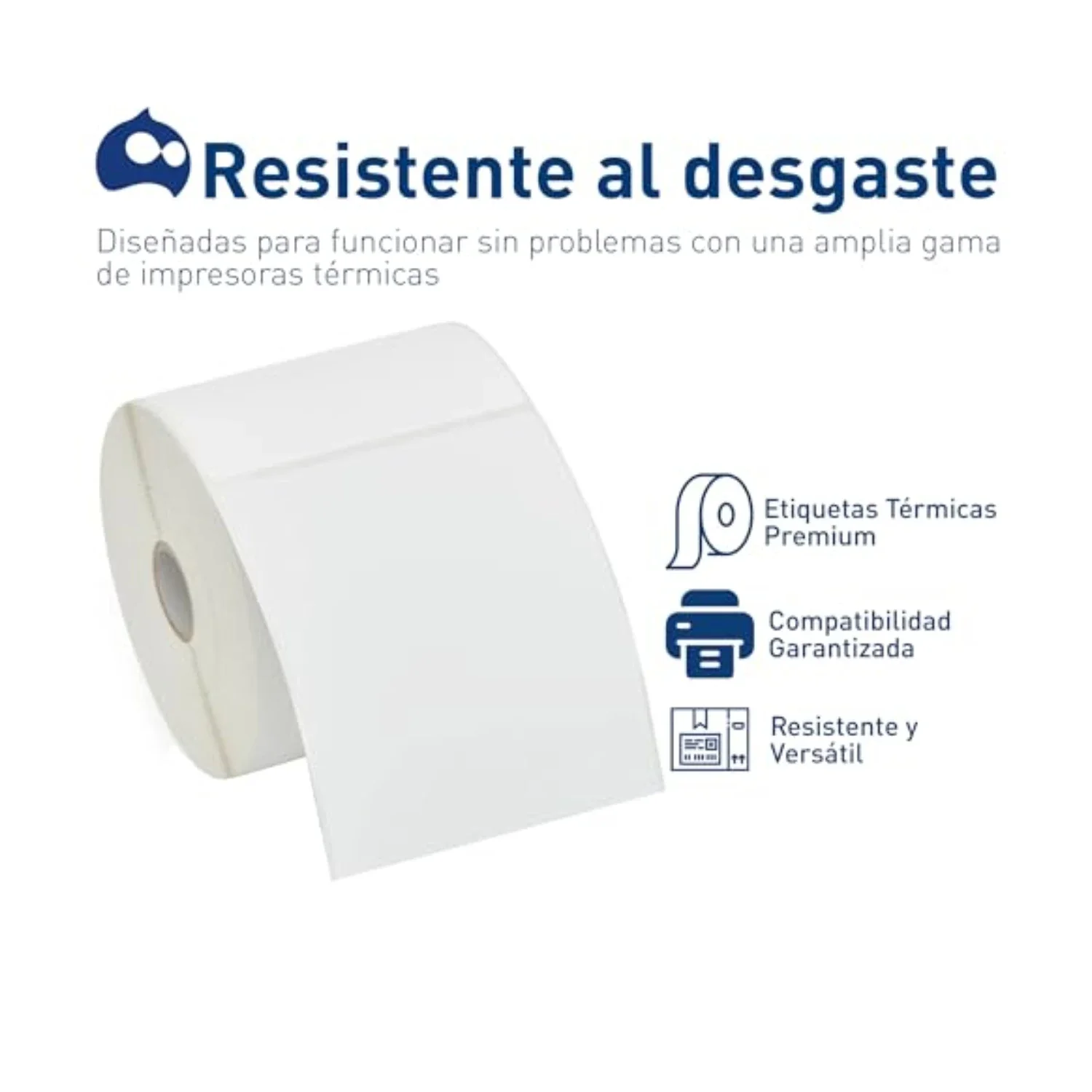 Rollo de Etiquetas Adhesivas Térmicas 4x6” – 300 etiquetas