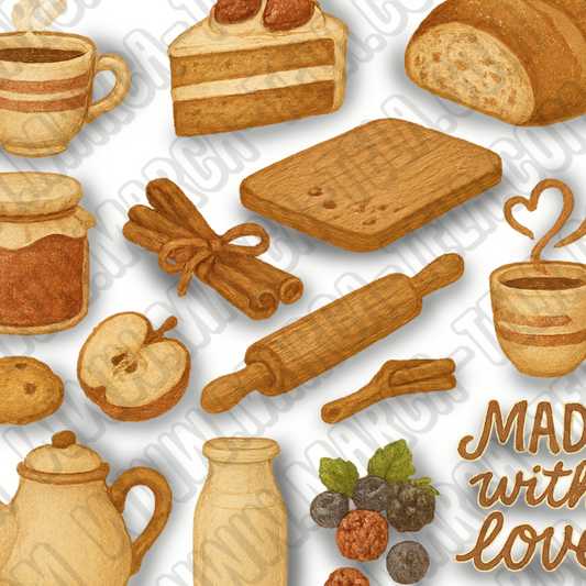 🍯 Paquete PNG – Sabores Caseros (20 ilustraciones comerciales)