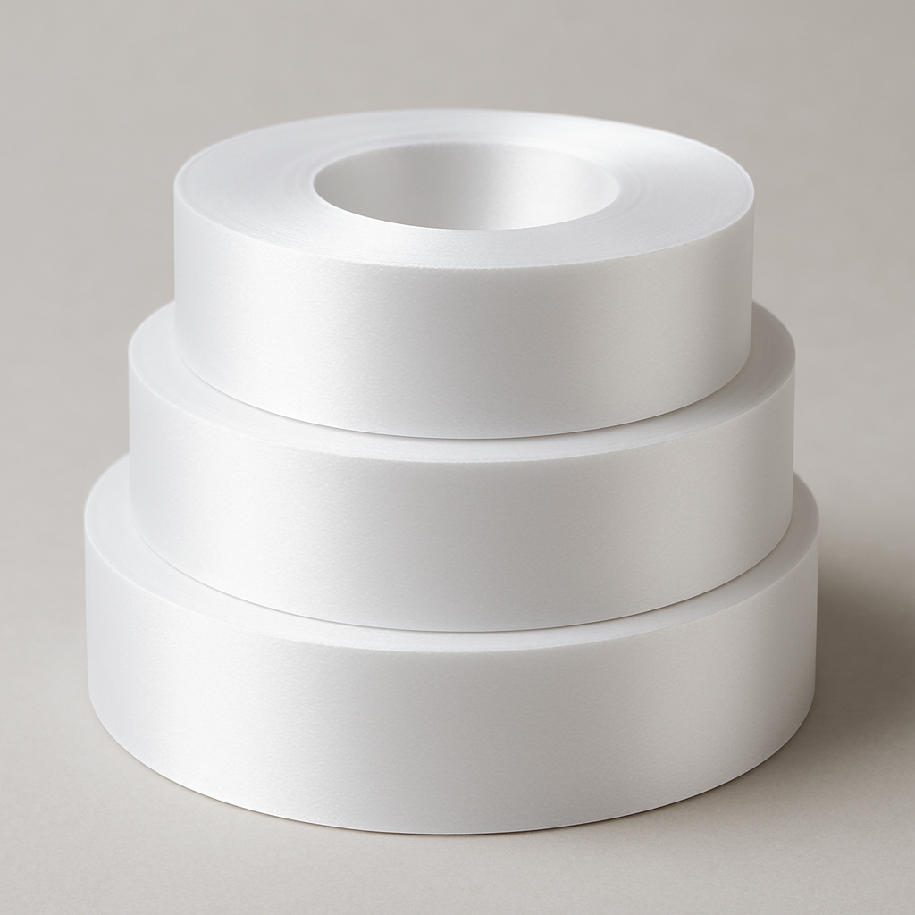 Rollo de Satín Blanco Sin Orilla – Insumo para Emprendedores