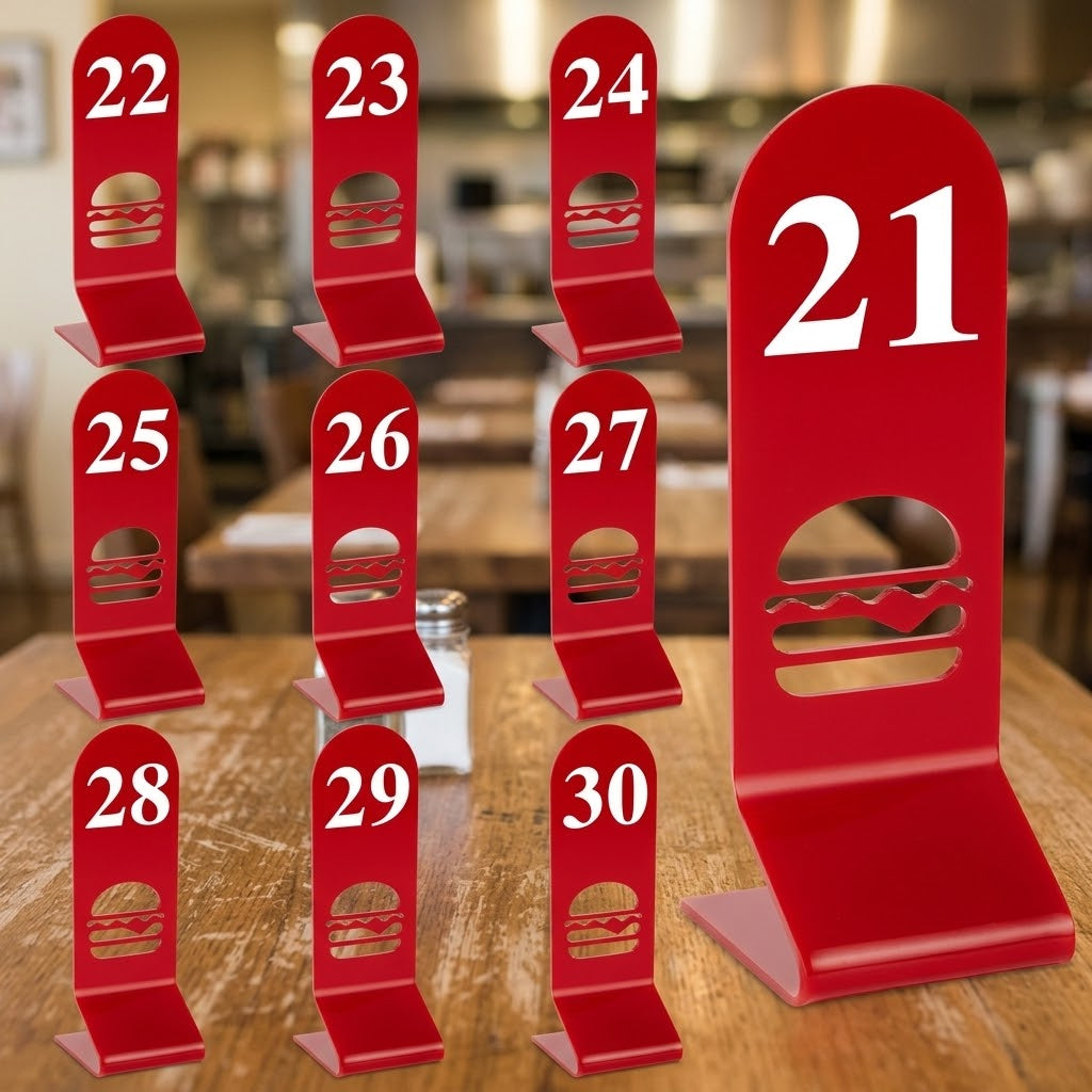 Números de Mesa Personalizados | Set de 5, 10, 15, 20, 25, 30