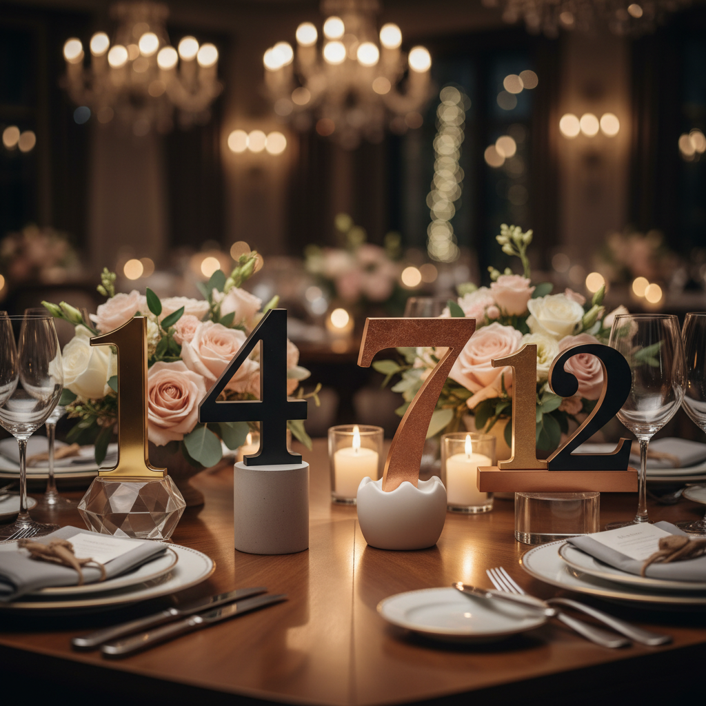 Números de Mesa Personalizados | Set de 5, 10, 15, 20, 25, 30