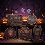Señalizaciones Halloween Personalizadas 3D 🎃