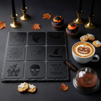 Stencils Halloween para Café y Postres 🎃